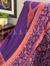 Neck Palla Gulaab Weaved Kaani - Suit