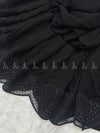 Butter Bow Applique Chiffon - Shawl