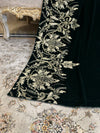 Glimmering Zari Sequin Wrap Velvet Shawl