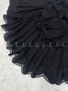 Butter Bow Applique Chiffon - Shawl