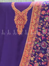 Neck Palla Gulaab Weaved Kaani - Suit