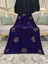 Rose Stone Jaal Pattern Velvet Shawl - image 1