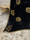 Rose Stone Jaal Pattern Velvet Shawl - image 4
