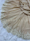 Pearl Embroidered Chiffon - Shawl