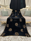 Rose Stone Jaal Pattern Velvet Shawl - image 3