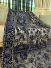 Zari Noir Velvet Shawl - image 4