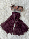 Star Plain Georgette Stole