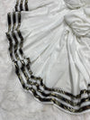 Leopard Stripes Studed Chiffon - Chaddar
