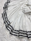 Leopard Stripes Studed Chiffon - Chaddar