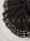 Leopard Stripes Studed Chiffon - Chaddar