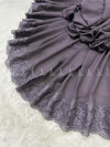 Cross Stitch Applique Chiffon - Shawl
