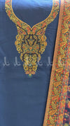 Neck Palla Gulaab Weaved Kaani - Suit