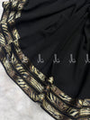 Leopard Stripes Studed Chiffon - Chaddar