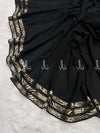 Leopard Stripes Studed Chiffon - Chaddar