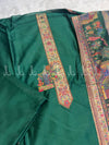 Cages Pattern Weaved silk Kaani - Suit