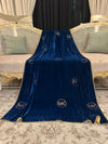 Lux Logo Jaal Pattern Velvet Shawl
