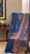 Neck Palla Gulaab Weaved Kaani - Suit