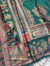 Cages Pattern Weaved silk Kaani - Suit