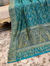 Diagnol Theme Silk Kaani - Shawl