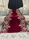 Glimmering Zari Sequin Wrap Velvet Shawl