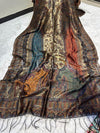 Midnight Jaal Lama Silk Kaani - Shawl