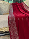 Scalloped Crystal Velvet Shawl - image 7
