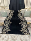 Glimmering Zari Sequin Wrap Velvet Shawl