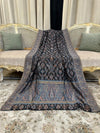 Diagnol Theme Silk Kaani - Shawl
