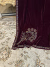 Botanical Bouquet Velvet -Shawl