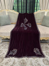 Botanical Bouquet Velvet -Shawl