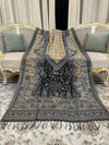 Moonlight Floral Silk Kaani - Shawl