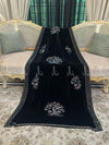 Botanical Rhinestone Motif Velvet - Shaw