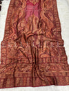 Plain Contrast Silk Kaani - Shawl