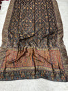 Diagnol Theme Silk Kaani - Shawl