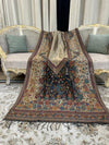 Moonlight Floral Silk Kaani - Shawl