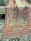 Moonlight Floral Silk Kaani - Shawl