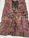 Plain Contrast Silk Kaani - Shawl