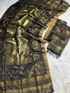 Peacock Outline Lama Silk Kaani - Shawl