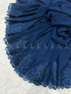 Autumn Bloom Lace Chiffon - Shawl