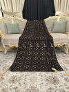 Elegant Heavy Stone Jaal Velvet Shawl