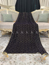 Round Pattern Heavy Stone Jaal Velvet Shawl