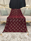 Dice Pattern Stone Jaal Velvet Shawl