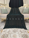 Round Pattern Heavy Stone Jaal Velvet Shawl