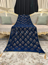 Dice Pattern Stone Jaal Velvet Shawl