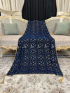 Elegant Heavy Stone Jaal Velvet Shawl