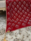 Dice Pattern Stone Jaal Velvet Shawl