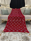 Dice Pattern Stone Jaal Velvet Shawl