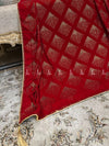 Dice Pattern Stone Jaal Velvet Shawl