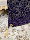 Round Pattern Heavy Stone Jaal Velvet Shawl