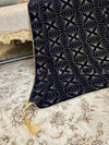 Elegant Heavy Stone Jaal Velvet Shawl